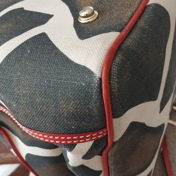 Dooney & Bourke Giraffe Print Tote Bag - Picture 9 of 16